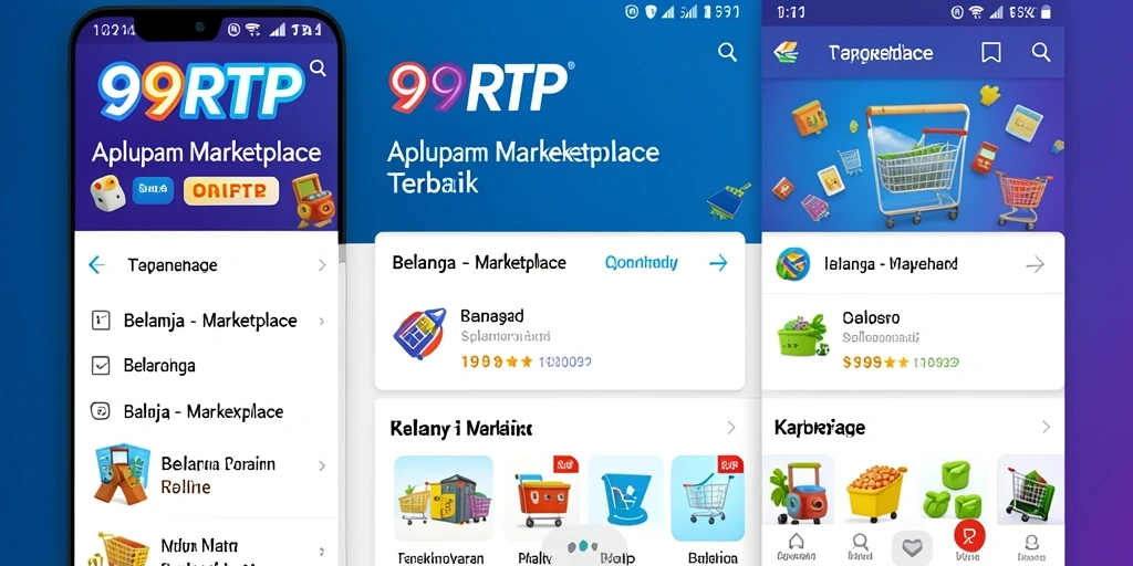 Antarmuka aplikasi 99RTP yang mudah digunakan untuk berbelanja online.