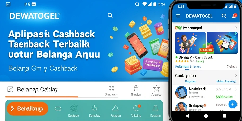 Tampilan antarmuka DEWATOGEL saat mengakses Cashback yang menarik.