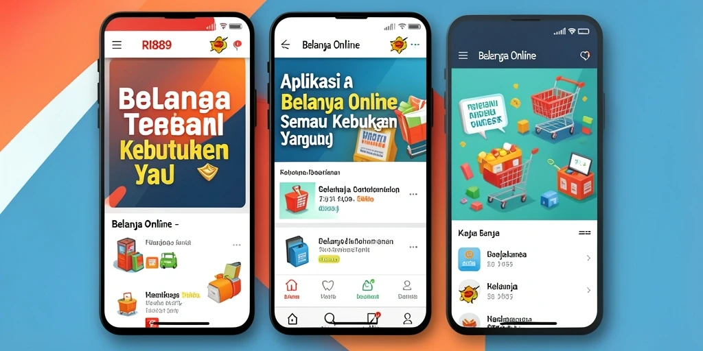Antarmuka aplikasi RI889 yang intuitif dan menarik.