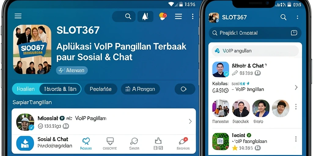 Tampilan antarmuka utama SLOT367 dengan fitur VoIP Panggilan.